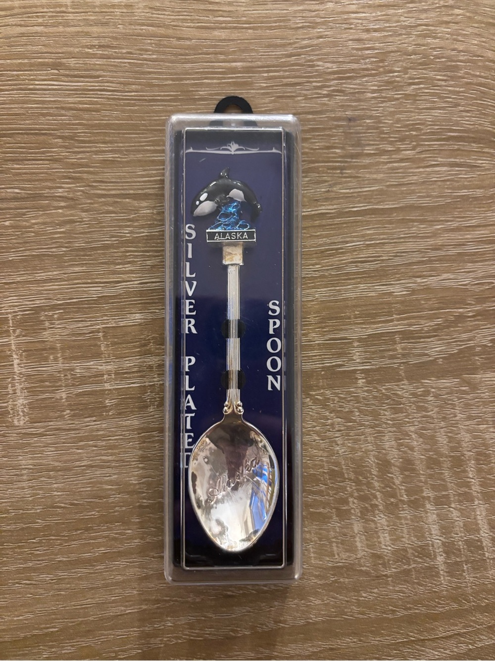 silver-plated Alaska souvenir collector spoon